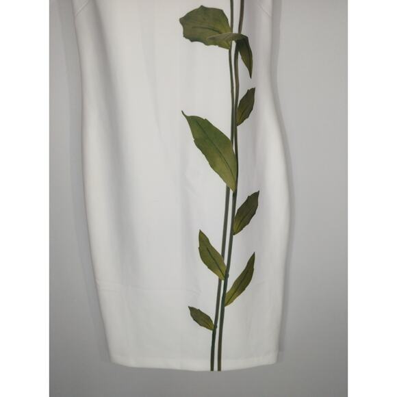 Calvin Klein Single Flower Sheath Dress Women's 4 NWT Corpcore Preppy Modest - Picture 4 of 10